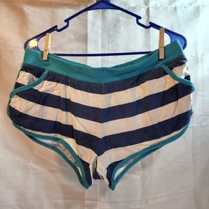 Bobbie Brooks Blue & White Striped Shorts